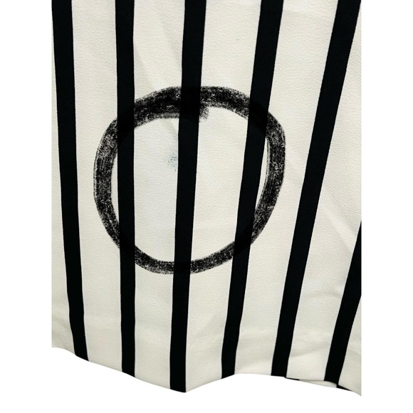 Lena Gabrielle Pants Womens 8 White Black Stripe Wide Leg Dress Work Career - Picture 3 of 9